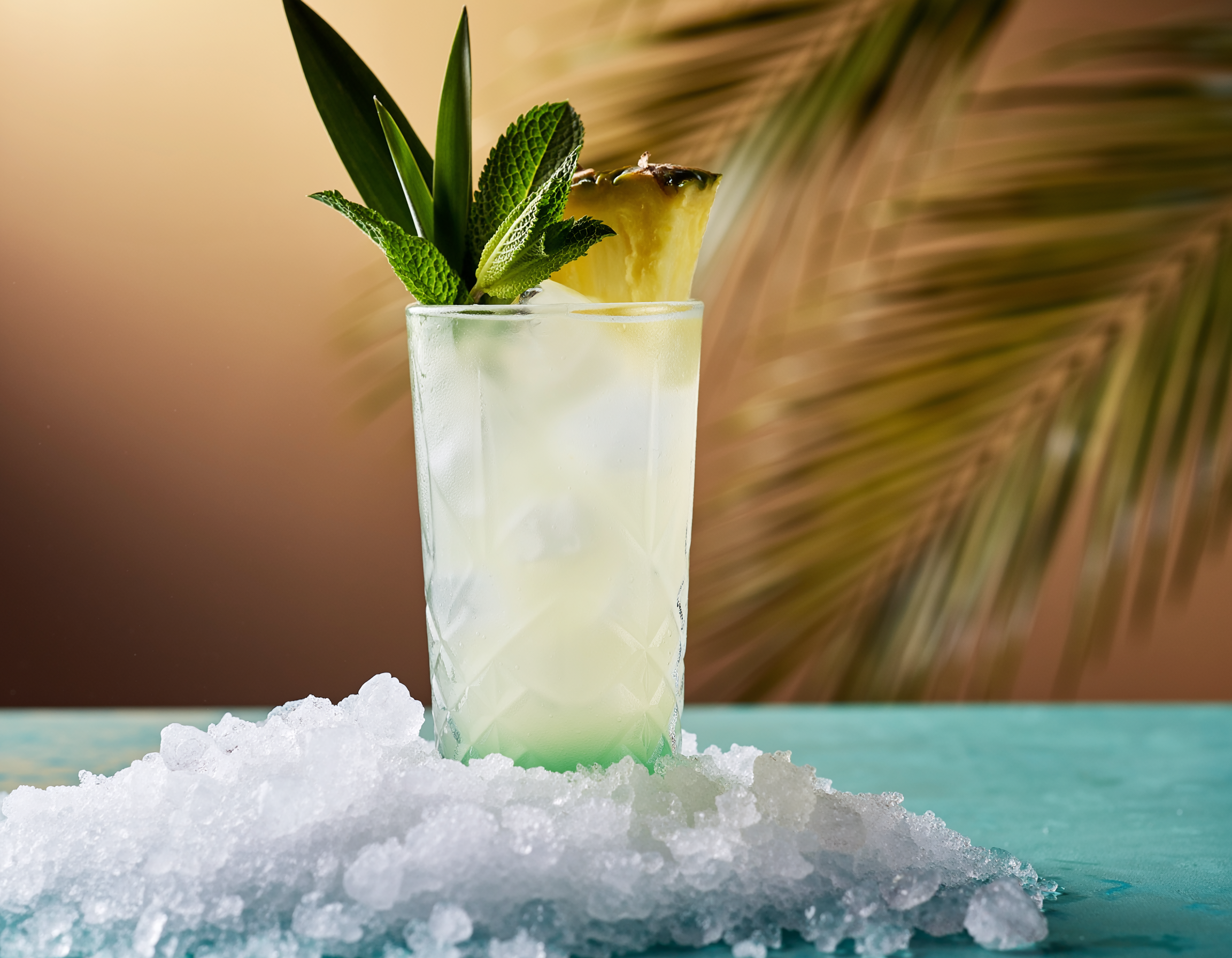 Emerald Swizzle in a Collins glass