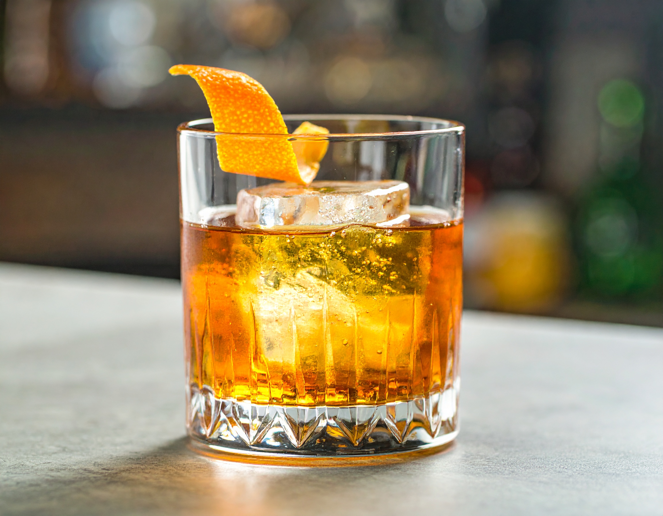 Godfather in a rocks glass