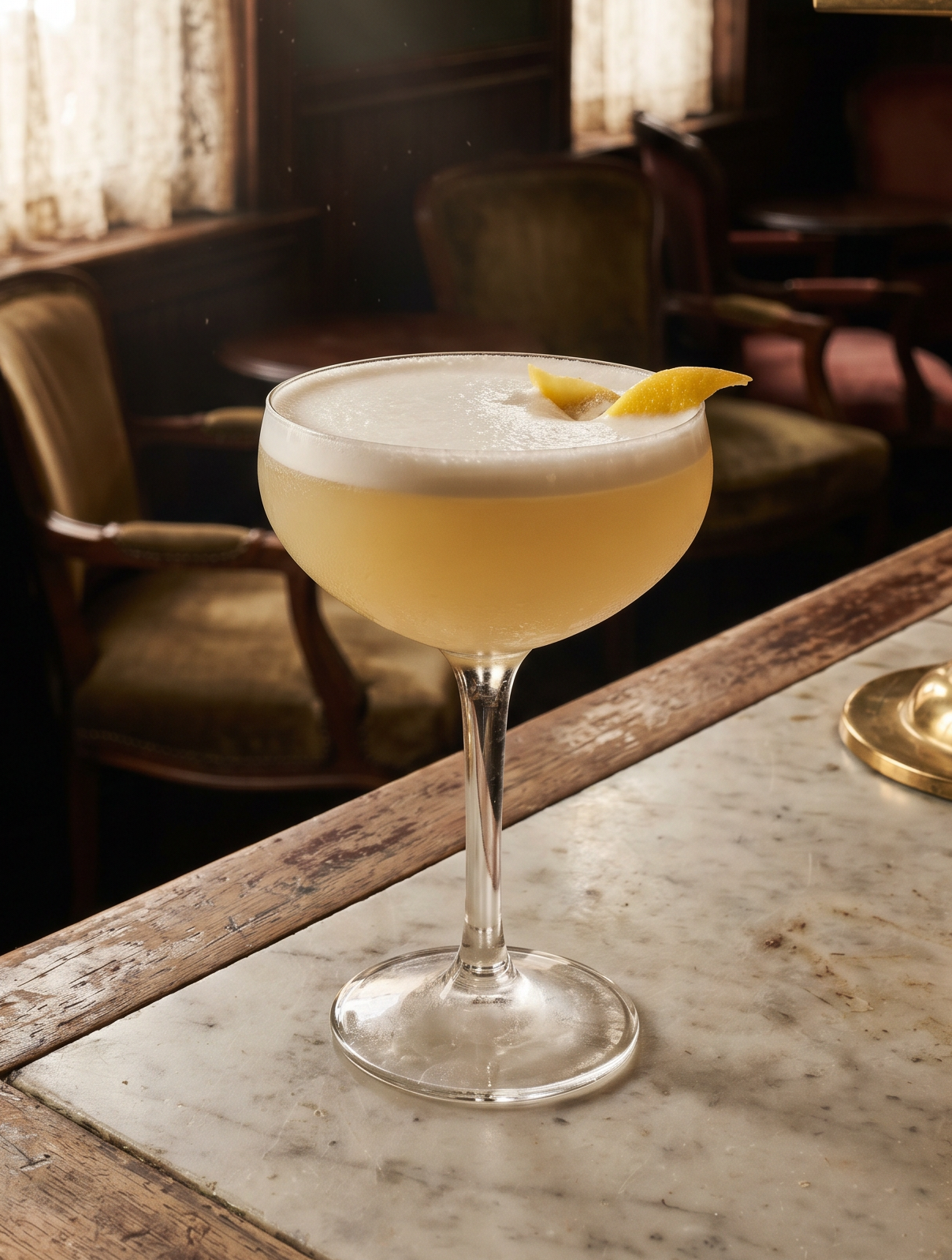 Earl Grey No. 2 in a coupe with lemon