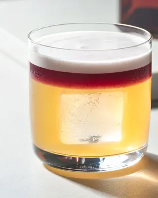 New York Sour in a rocks glass