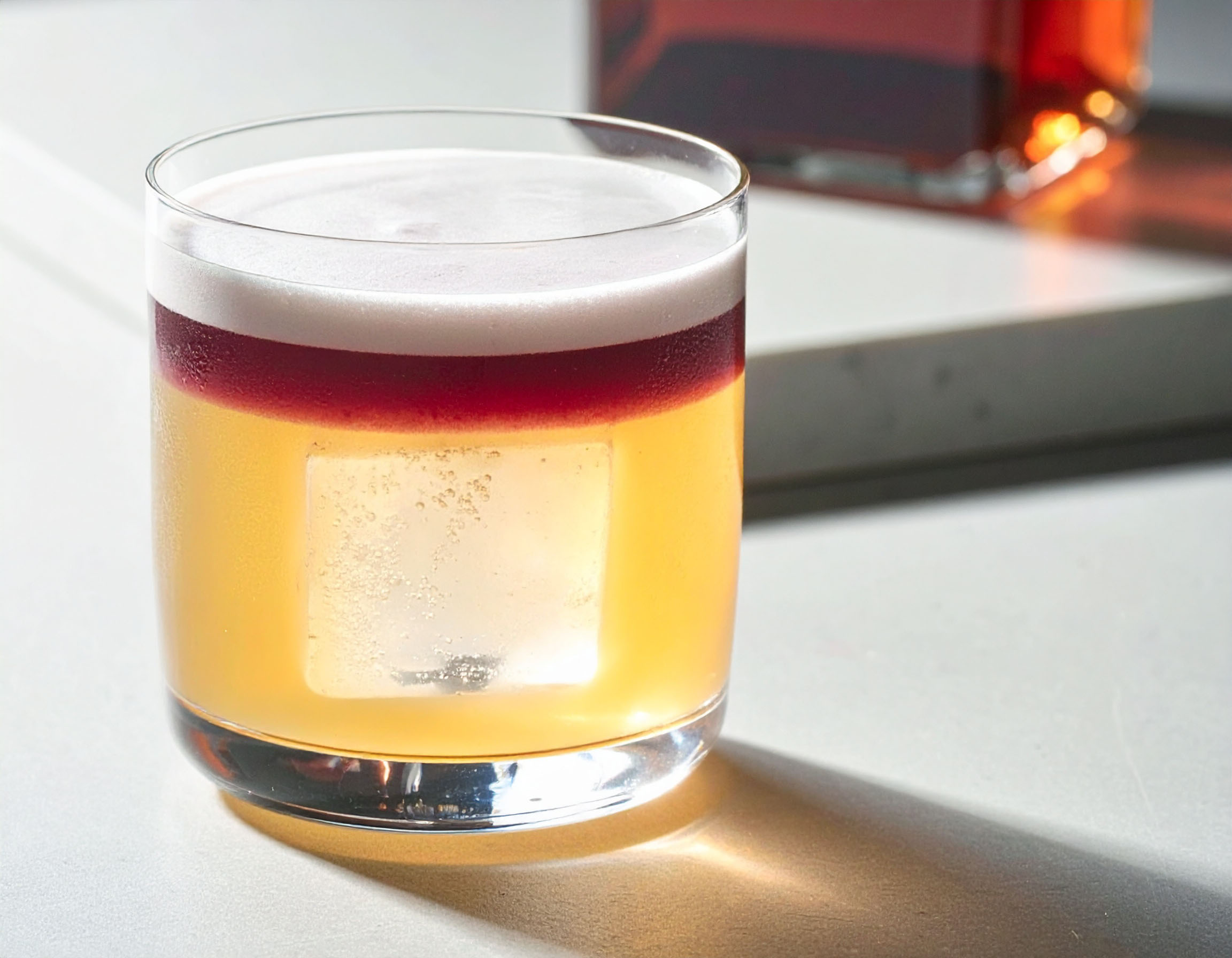 New York Sour in a rocks glass
