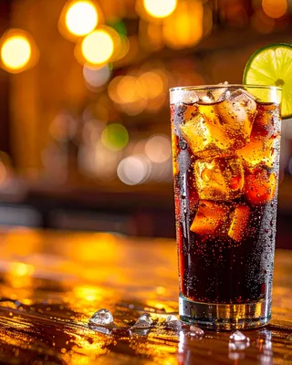 Cuba Libre in a highball glass