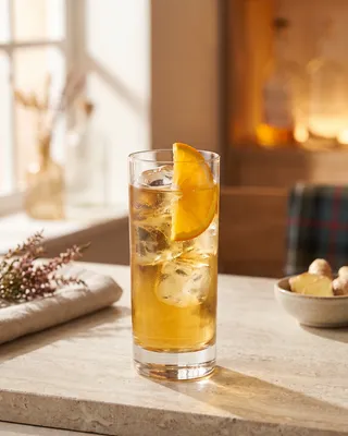 Ginger Monkey in a highball glass with orange