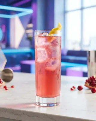 Star City Fizz in a Collins glass with lemon