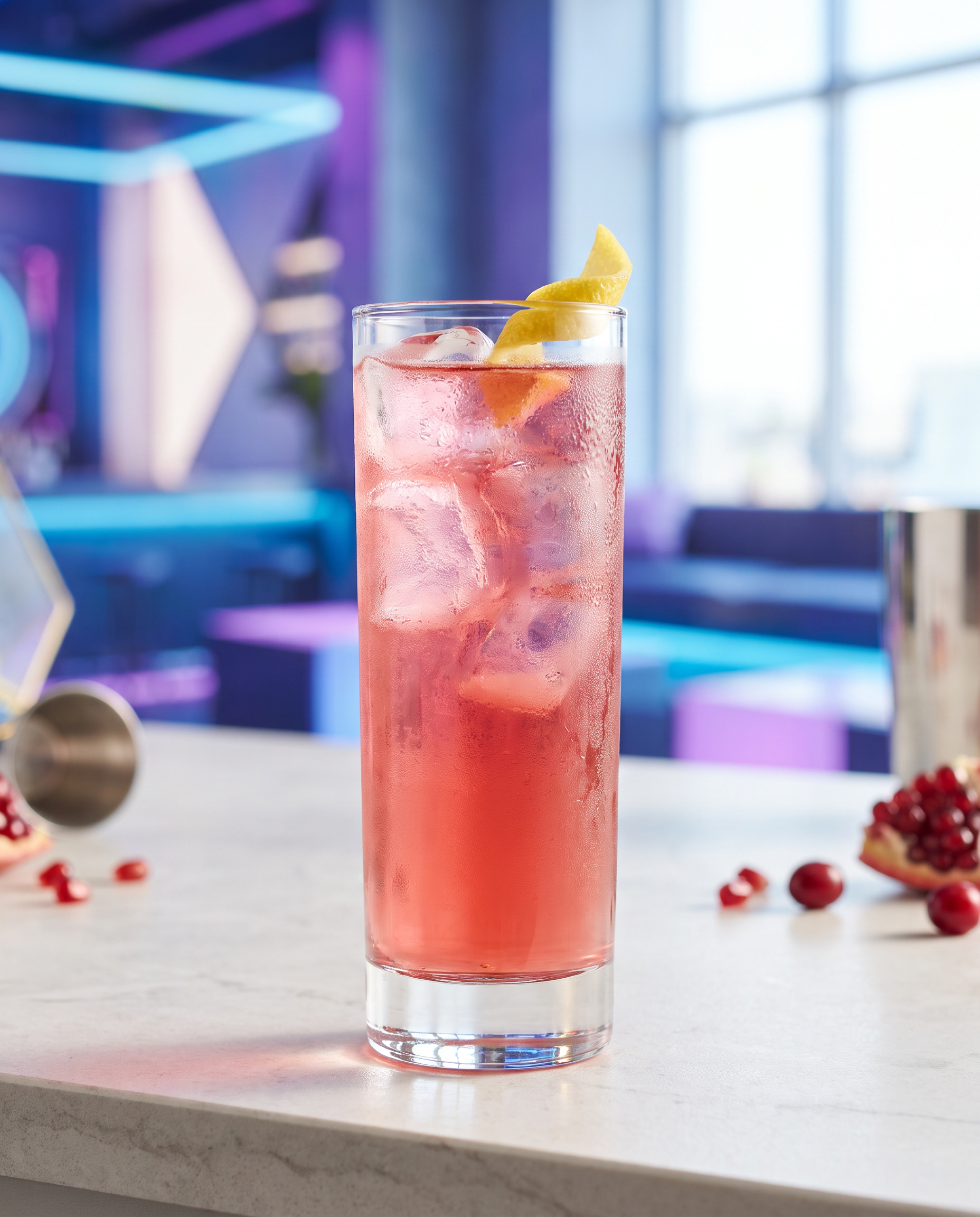 Star City Fizz in a Collins glass with lemon
