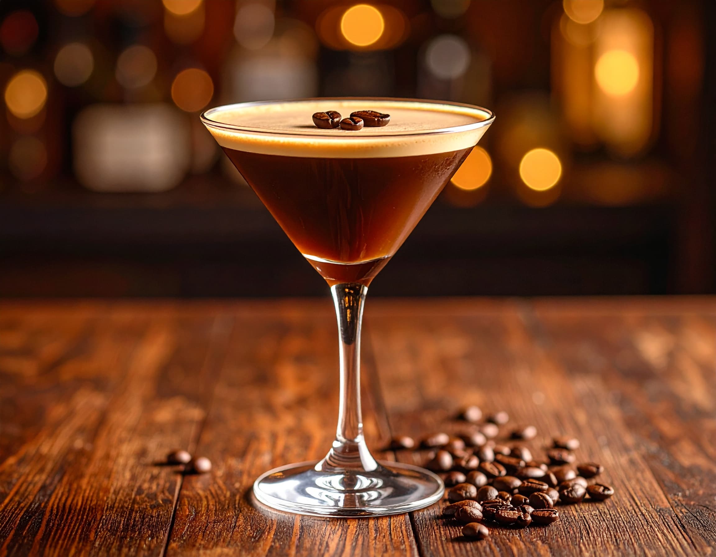 Espresso Martini in a martini glass