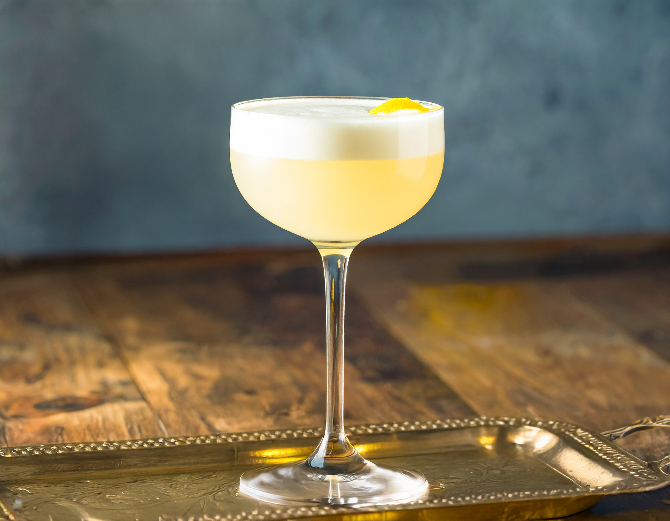 Gin Sour in a coupe