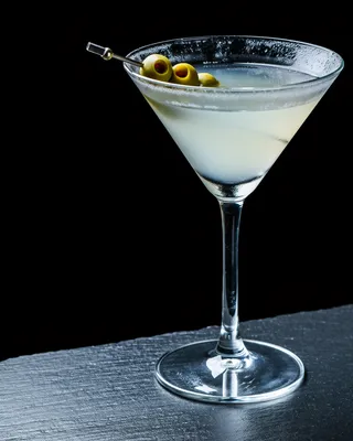 Dirty Martini in a martini glass