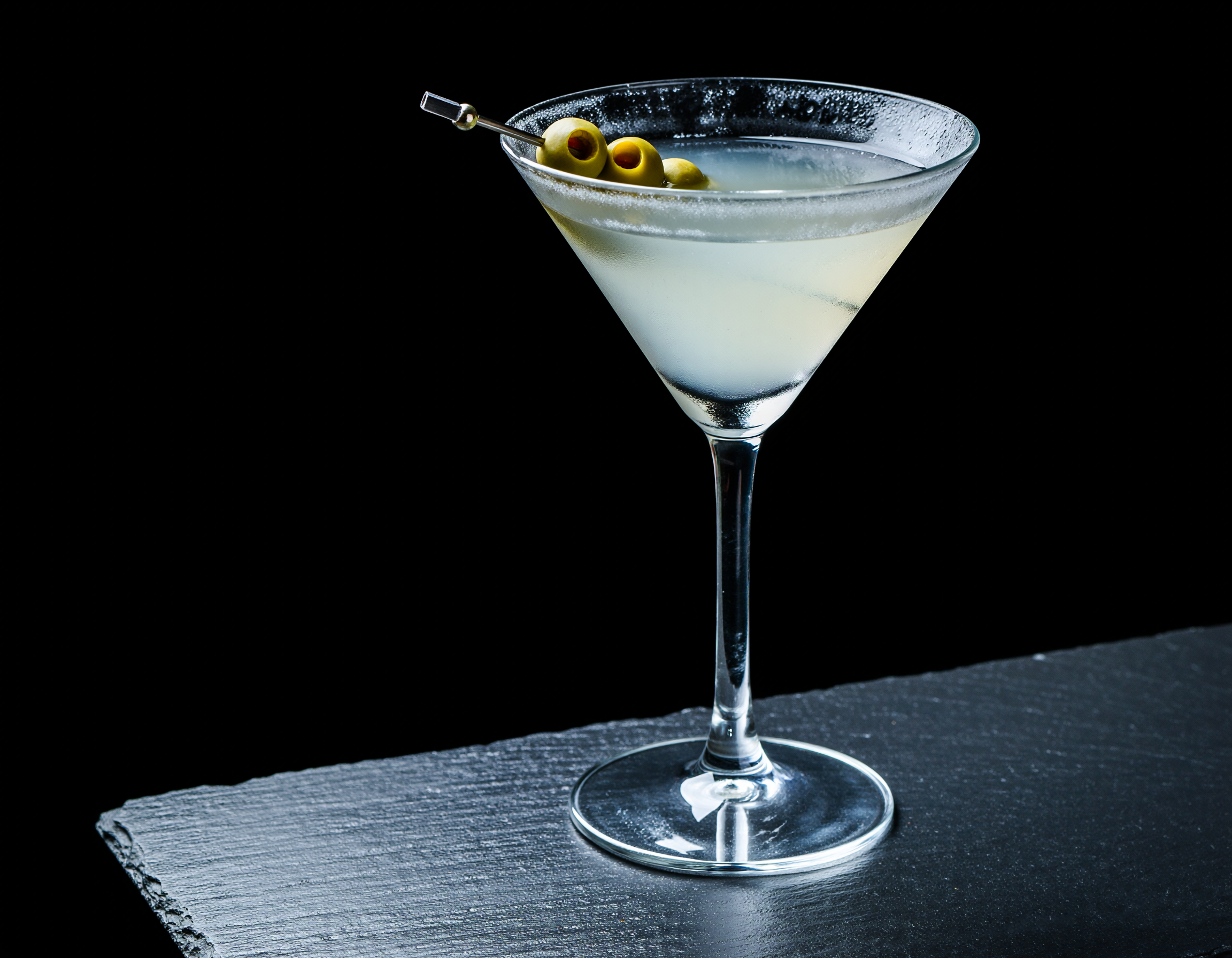 Dirty Martini in a martini glass