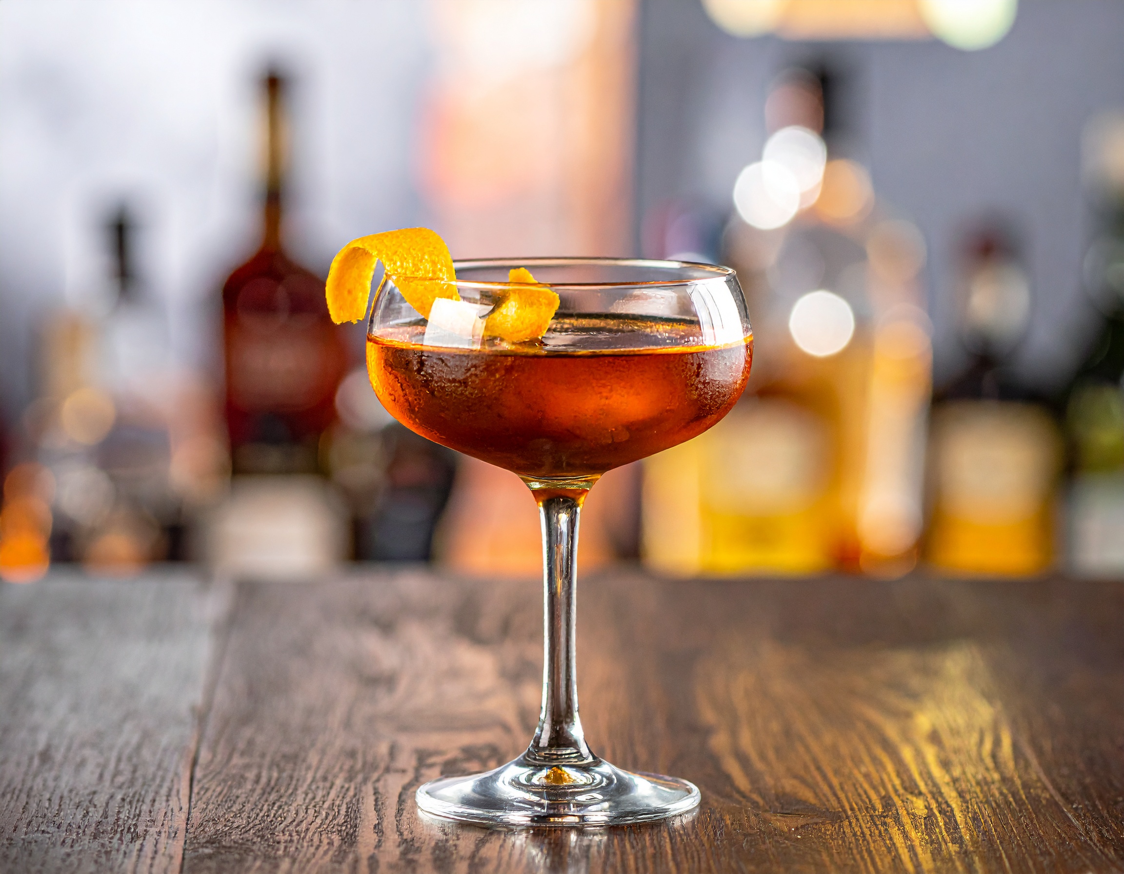 Perfect Manhattan in a coupe