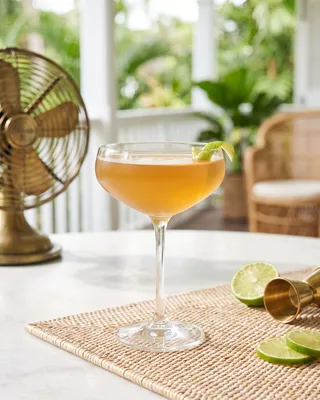 Pegu Club in a coupe with lime