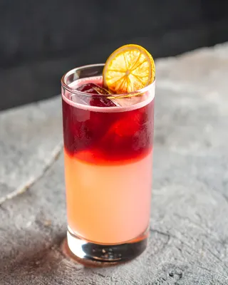 Blood Brother in a highball glass