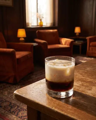 White Russian in a rocks glass