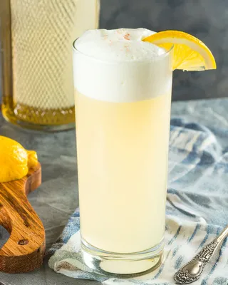 Ramos Gin Fizz in a Collins glass