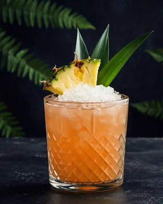 Jungle Bird in a rocks glass