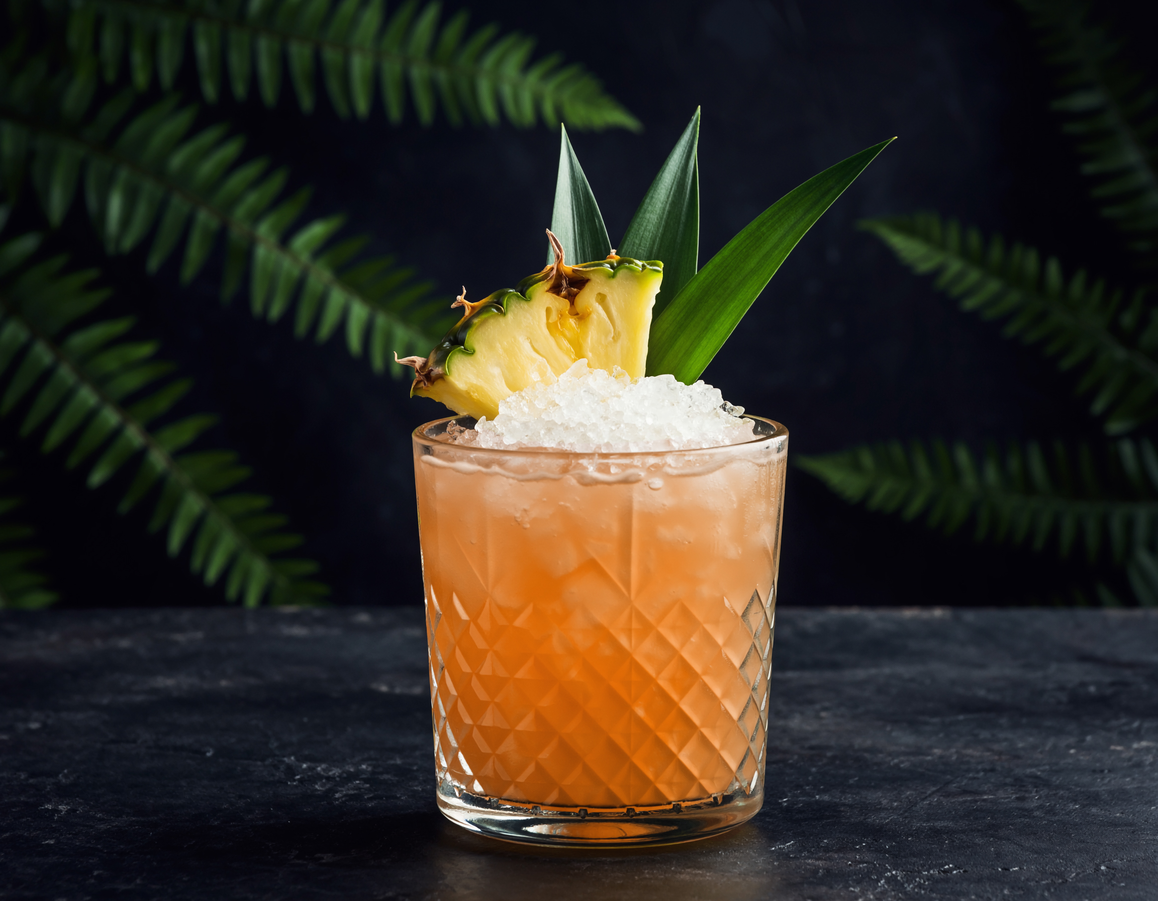 Jungle Bird in a rocks glass