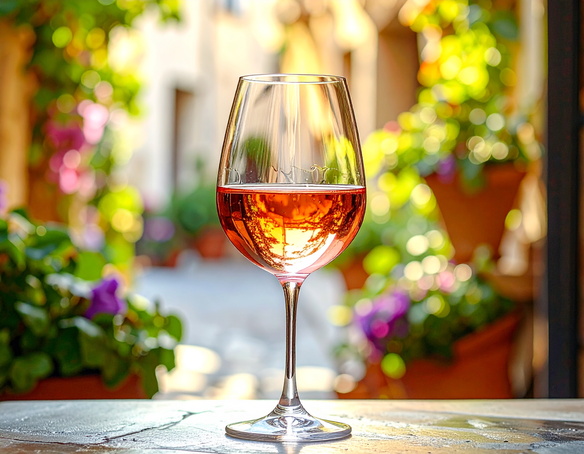 Kir in a wine glass