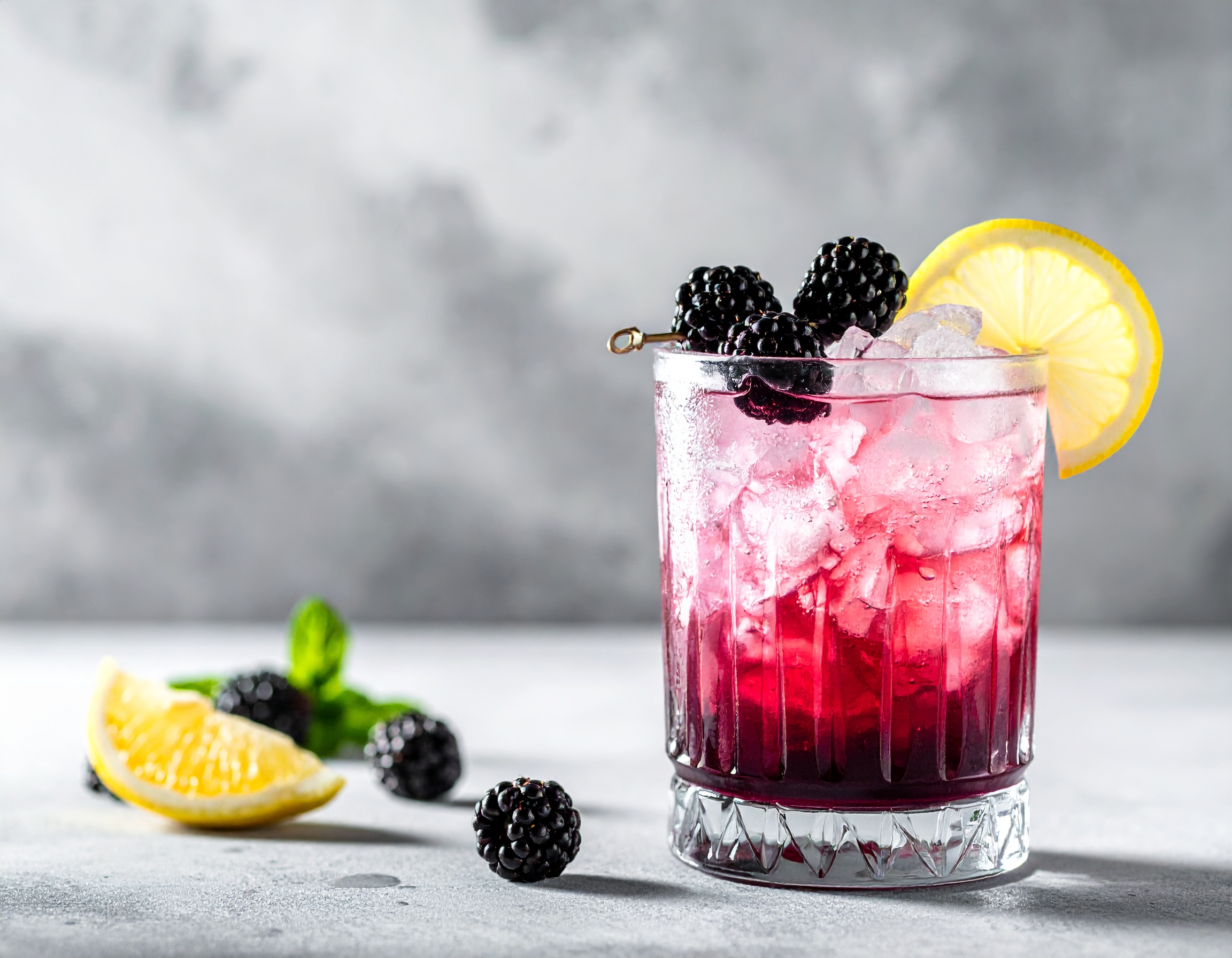 Bramble in a rocks glass