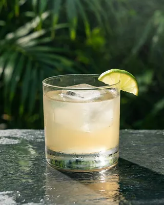 Ti' Punch in a rocks glass