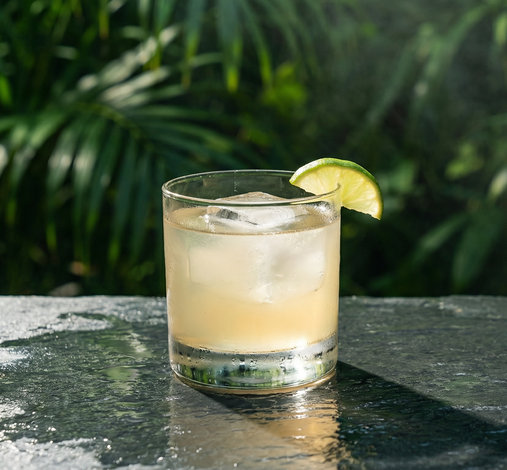 Ti' Punch in a rocks glass