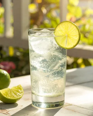 Gin Rickey in a highball glass