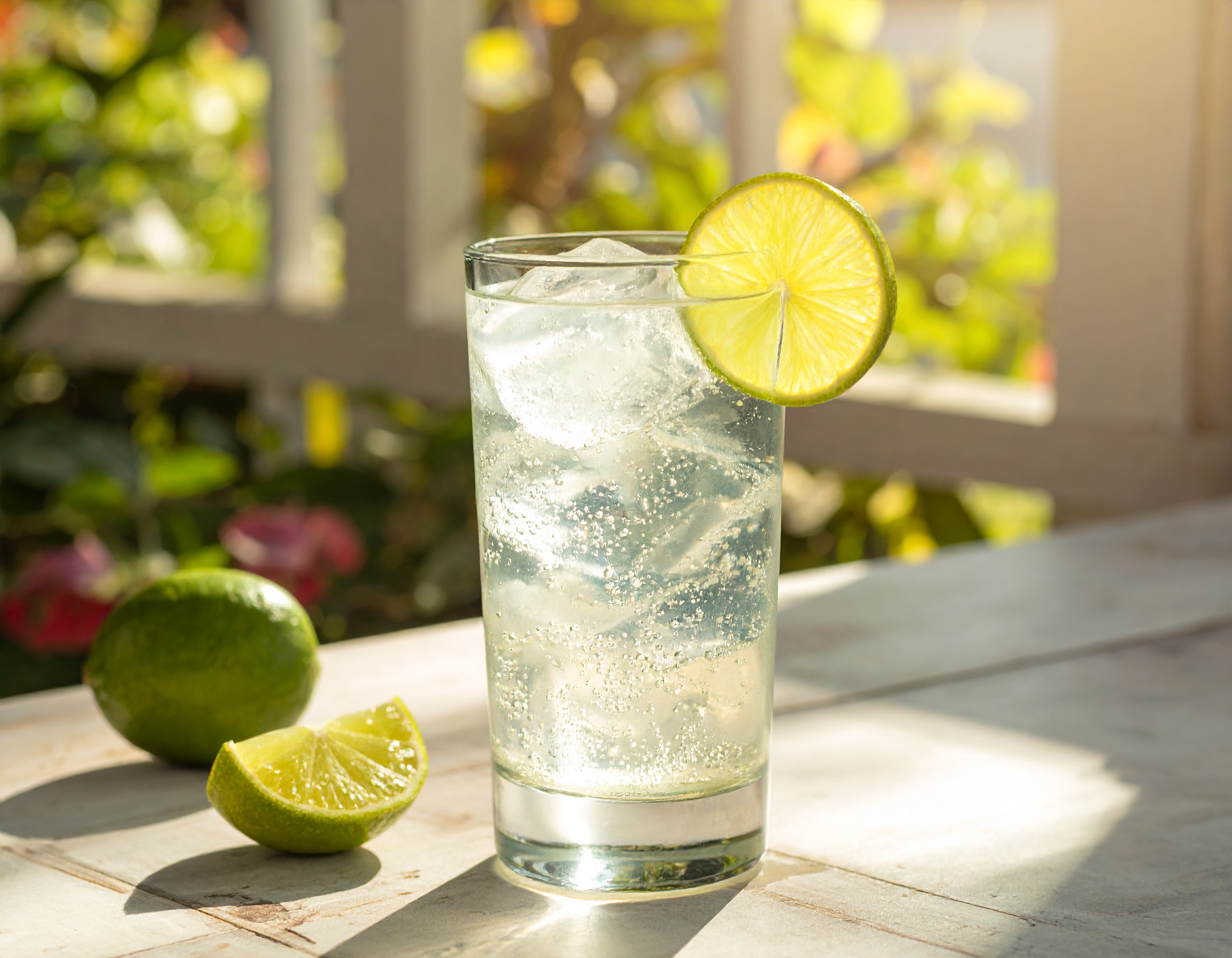 Gin Rickey in a highball glass