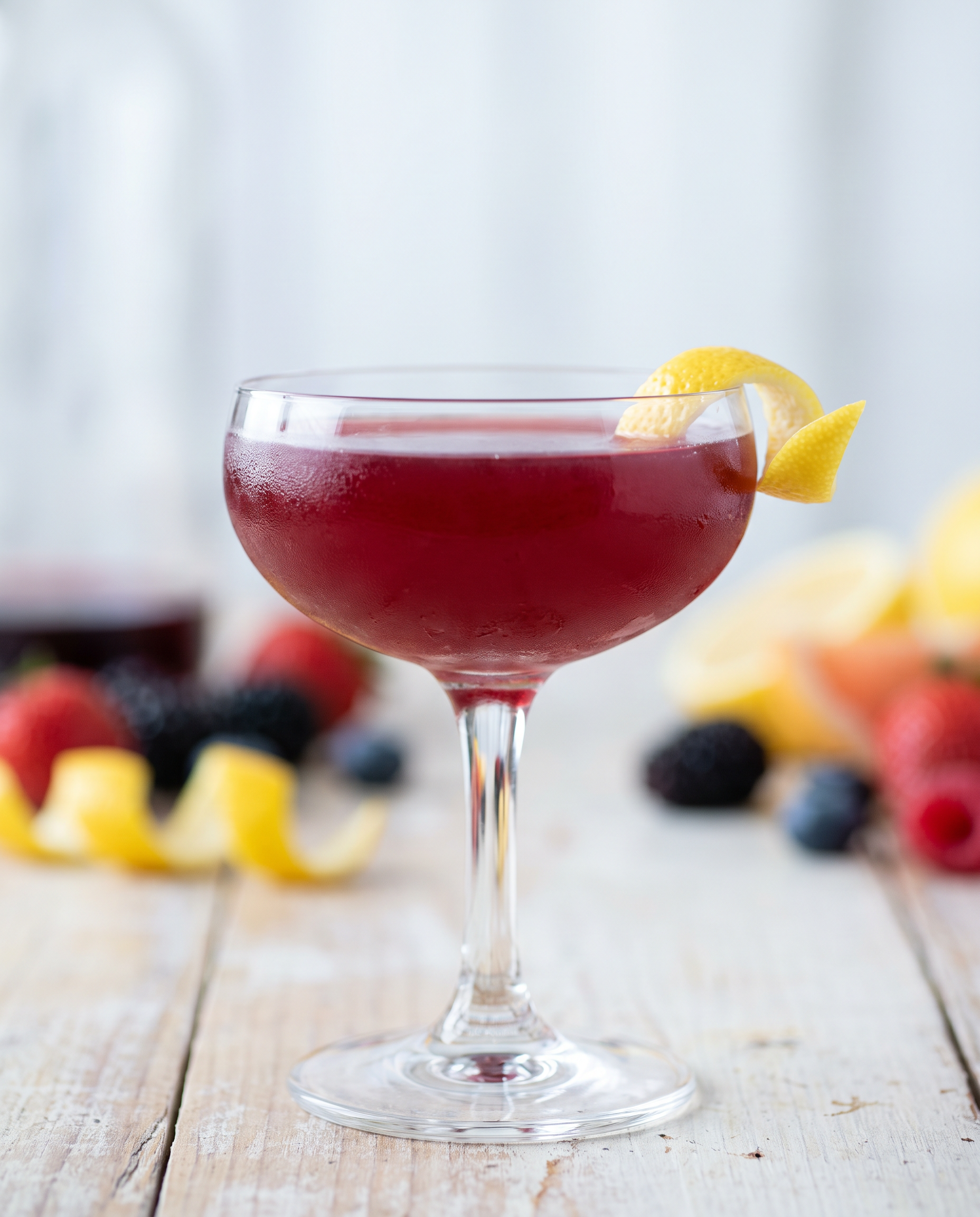 Wibble in a coupe with lemon