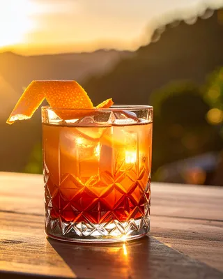 Boulevardier in a rocks glass