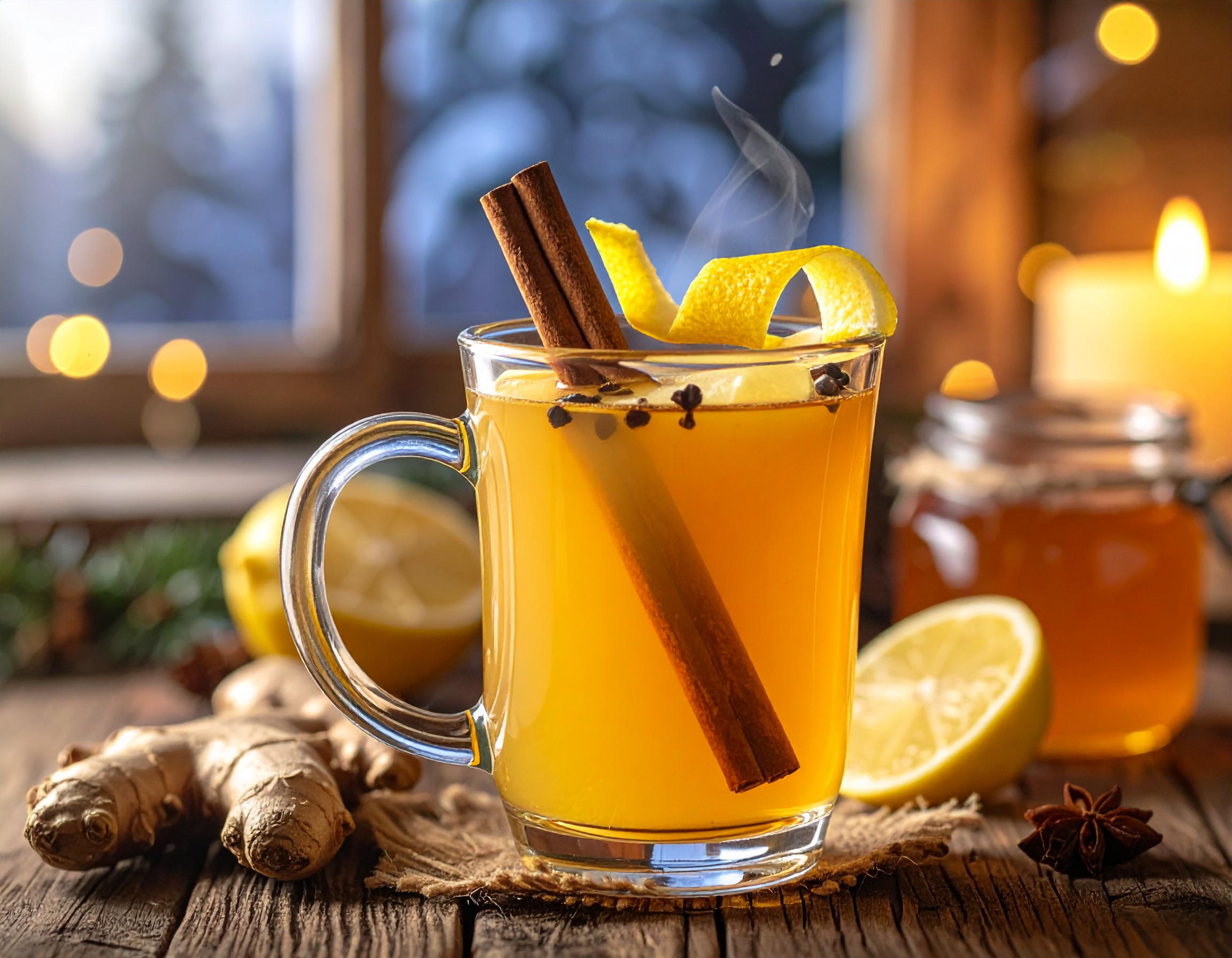 Hot Whisky Toddy in a toddy glass