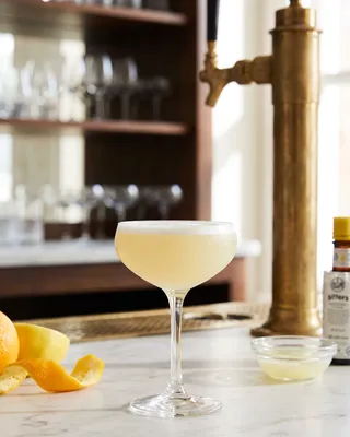 Pisco Sour in a coupe