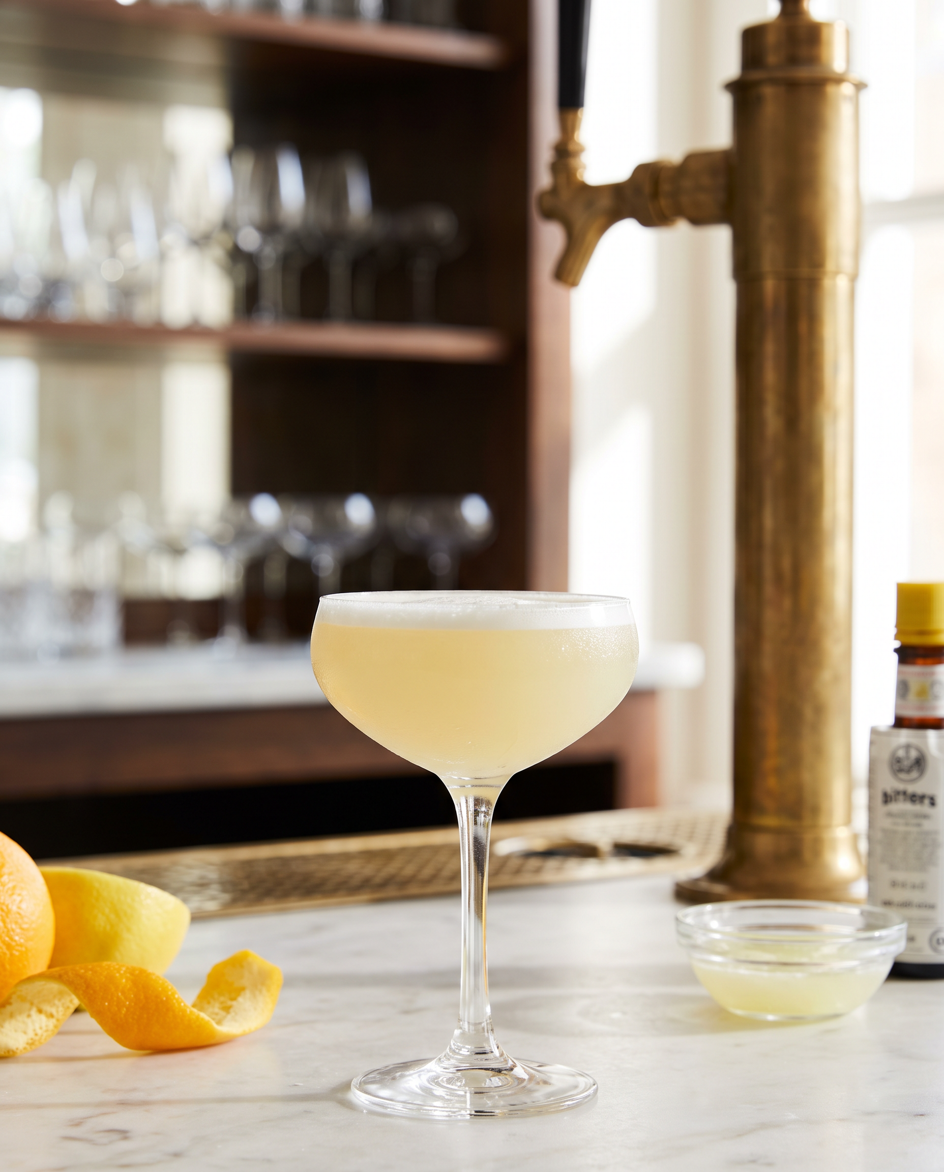 Pisco Sour in a coupe