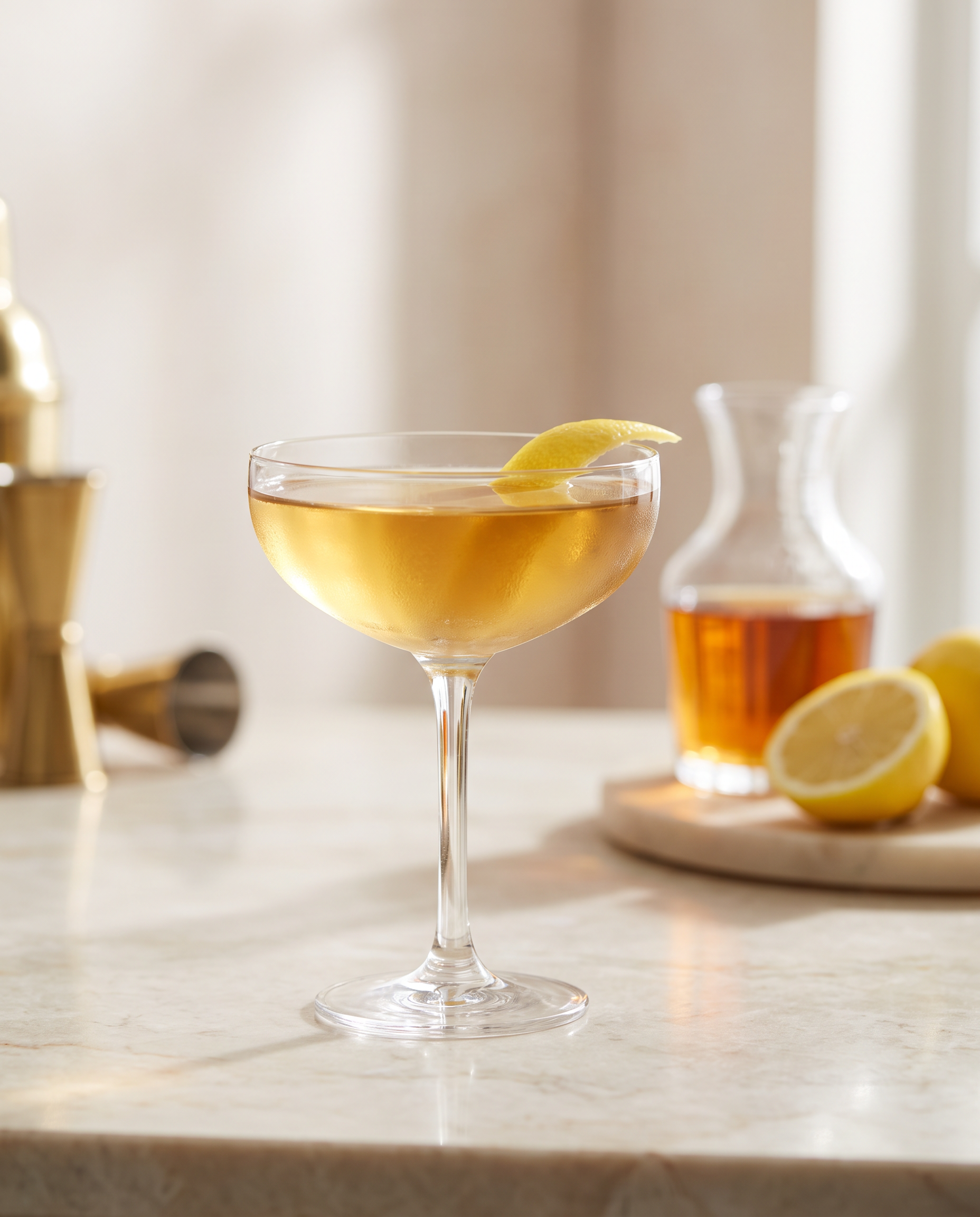 Daisy Sidecar in a coupe with lemon